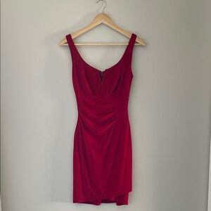 Le Chateau Bold Red Mini Dress